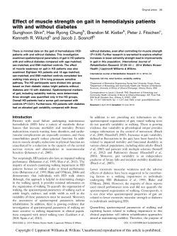 Effect of muscle strength on gait in hemodialysis patients with and