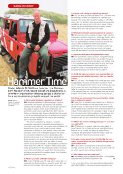 Hammer Time - Biosphere Expeditions