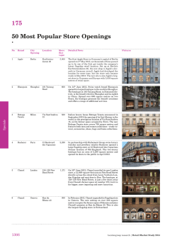 175 &middot; 50 Most Popular Store Openings