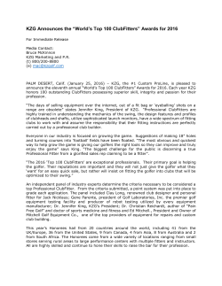 KZG Announces the &ldquo;World`s Top 100 ClubFitters&rdquo;