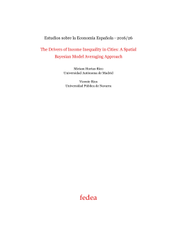 2016/26 The Drivers of Income Inequality in Cities: A Spatial