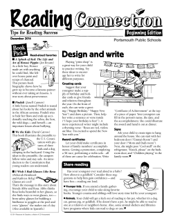 Design and write - Portsmouth Public Schools