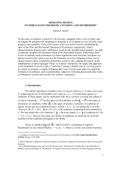 Designing Rights: Invisible Hand Theorems, Covering and