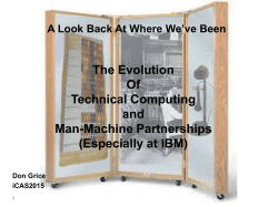 40 Year Perspective of Technical Computing at IBM