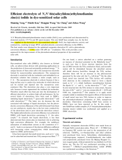 Efficient electrolyte of N,N -bis(salicylidene)ethylenediamine zinc(II