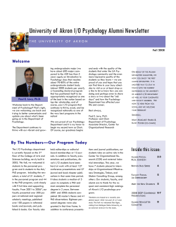 Fall 2008 pdf - The University of Akron