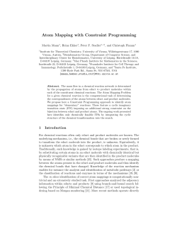 Atom Mapping with Constraint Programming
