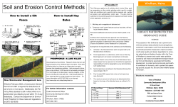 Town of Windham Soil and Erosion Control Plan