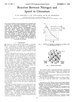 Reaction Between Nitrogen and Spinel in Chromium