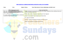 Florence Nightingale, Mary Seacole and Edith Cavell KS1 planning