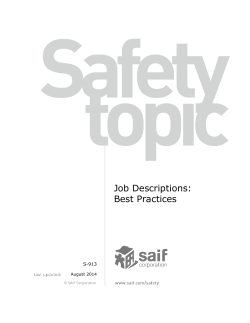 Best practices | Job descriptions
