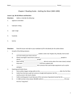 Chapter 2 Reading Guide – Settling the West (1865