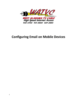Configuring Email for Mobile Devices_WATVC