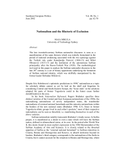 complete article in PDF - Journal of Southeast European