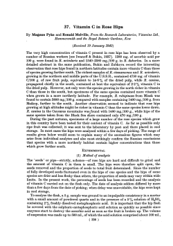 37. Vitamin C in Rose Hips