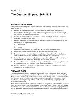 The Quest for Empire, 1865&ndash;1914