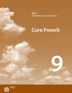 Core French - Publications Centre