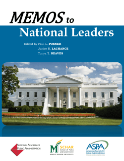 National Leaders - American Society for Public Administration