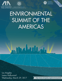 Key Environmental Issues in U.S. EPA Region 5 Conference Brochure