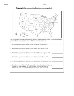Mapping Skills: Intermediate Directions and using a Scale