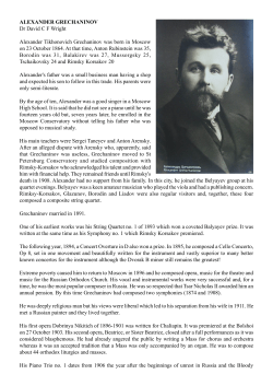 Alexander Grechaninov