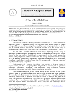 The Review of Regional Studies