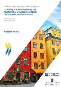 Session notes Steering and Implementing the