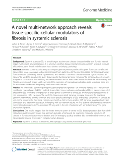 A novel multi-network approach reveals tissue