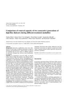 Comparison of removal capacity of two