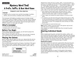 Mystery Word Trail - Lakeshore Learning