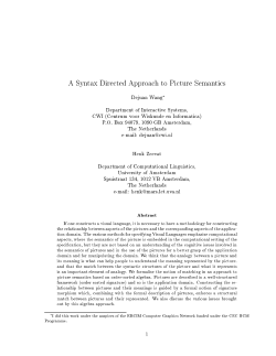 A Syntax Directed Approach to Picture Semantics