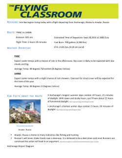 Anchorage, Alaska &ndash; Anadyr, Russia