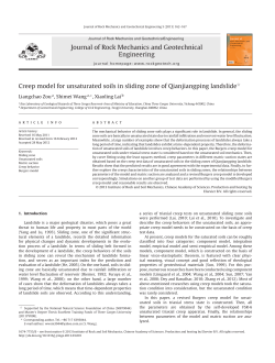Journal of Rock Mechanics and Geotechnical Engineering Creep