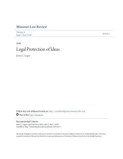 Legal Protection of Ideas