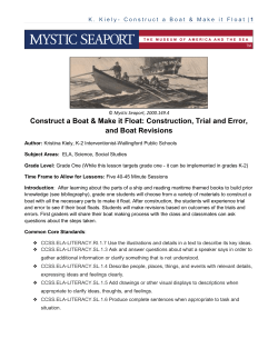 Construct a Boat- Make it Float - Mystic Seaport