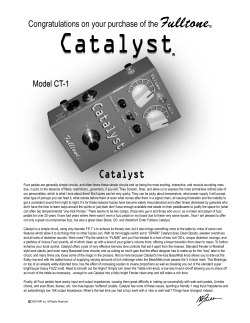 Catalyst User Manual