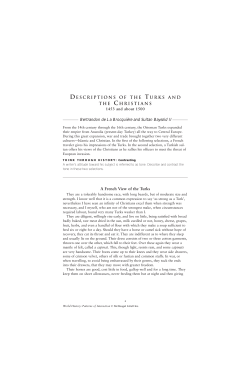Descriptions of the Turks and the Christians