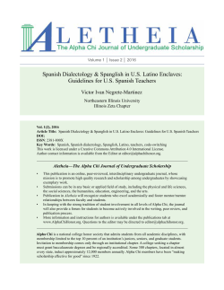 Spanish Dialectology and Splanglish in US Latino Enclaves