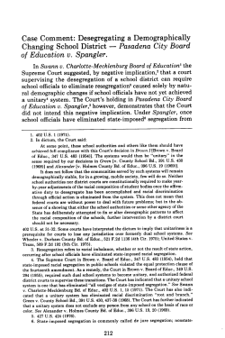 Pasadena City Board of Education v. Spangler