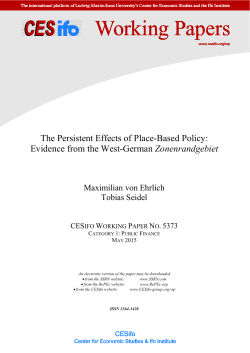 CESifo Working Paper no. 5373
