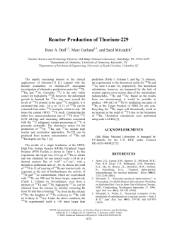 Reactor Production of Thorium-229