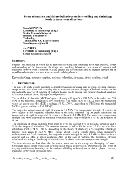 Stress relaxation and failure behaviour under swelling and