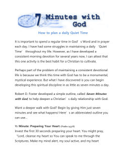 7 Minutes with God