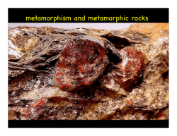 metamorphism and metamorphic rocks