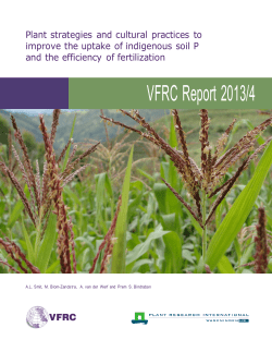 2013/4 - Virtual Fertilizer Research Center