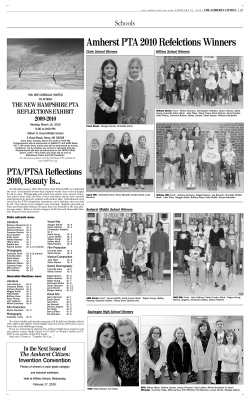 Amherst PTA 2010 Refelctions Winners