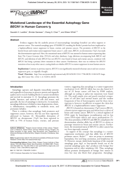 Mutational Landscape of the Essential Autophagy Gene BECN1 in