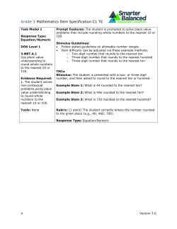 Grade 3 Mathematics Item Specification C1 TE