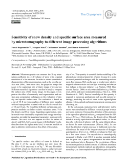 Sensitivity of snow density and specific surface area measured by