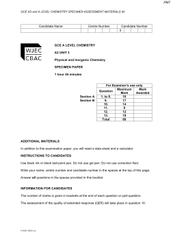 Candidate Name Centre Number Candidate Number 0 For
